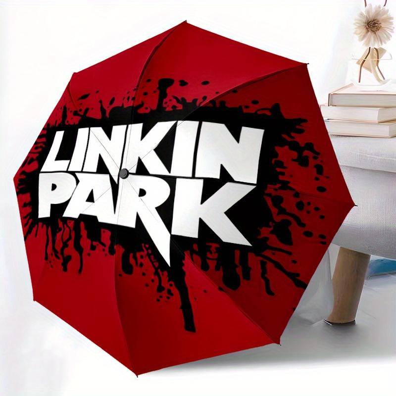 1pc Linkin Park Automatic Folding Cute Umbrella, 8 Ribs for All-Season Use, Portable for Travel & Outdoor Activities063
