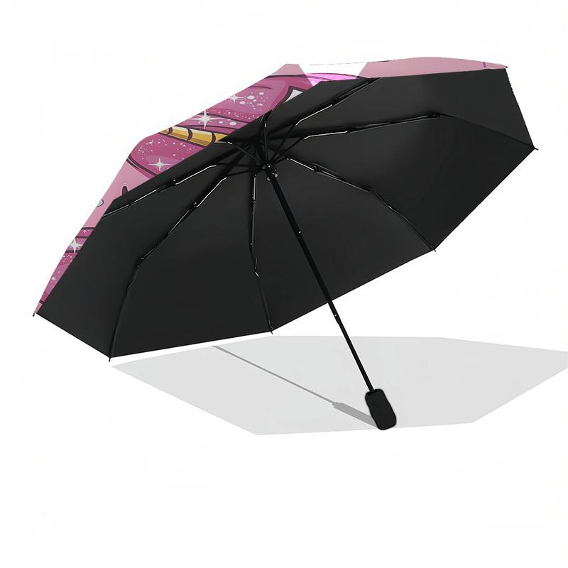 1PC Unicorn Clouds Umbrella-8-Rib Reinforced, Automatic Open, Lightweight & Durable, Fashion Accessory for Outdoor, Beach L0398