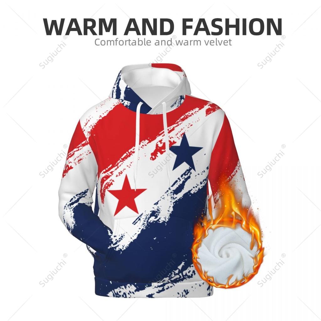 Unisex Mikina s kapucí v barvách panamské vlajky 3D Pánská Dámská Harajuku Mikina Pulovr Mikiny Polyesterová Ležérní