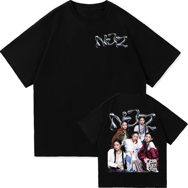 NJZ NWJNS T-Shirt Sommer Mode Herren_Damen Ästhetisches Grafik Casual T-Shirt Unisex Hohe Qualität Cool Vintage Baumwolle T-Shirts