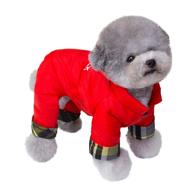 Hund Herbst Winter Kleidung Vierbeinig Baumwollmantel