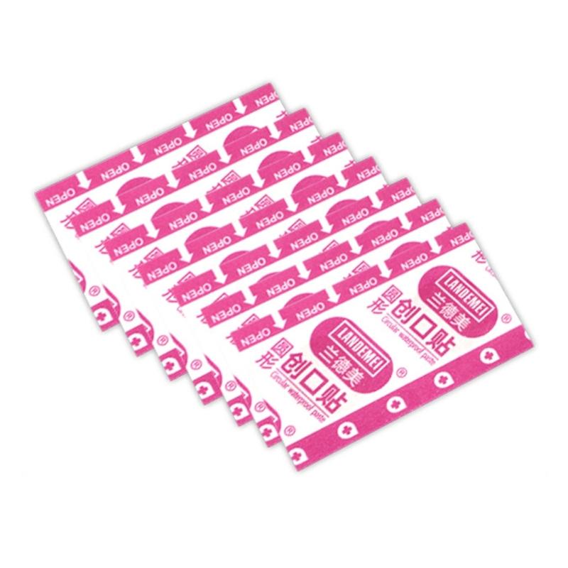 100Pieces/box Medical Ok Bandages Round Cartoon Band-aid Cute Hemostatic Patchs for Girls Boys Children Woundplast