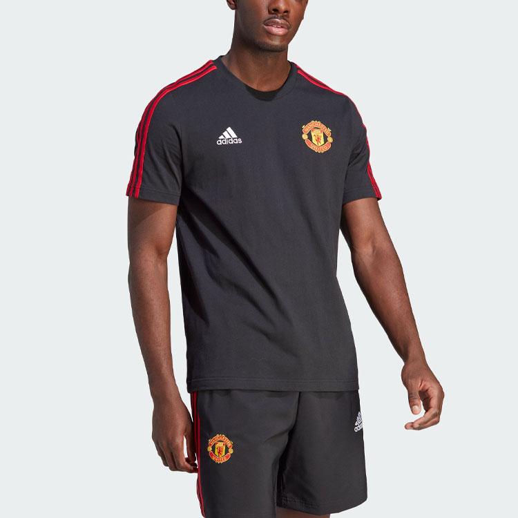 Adidas Manchester United DNA Casual Sports Short Sleeve T-Shirt Men Tops Black IA8517