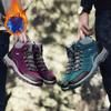 Men Winter Plush Ankle Boots Women Waterproof Plush Snow Boot Men Hiking Shoes Outdoor Sneakers Couple Climbing Trekking Boots