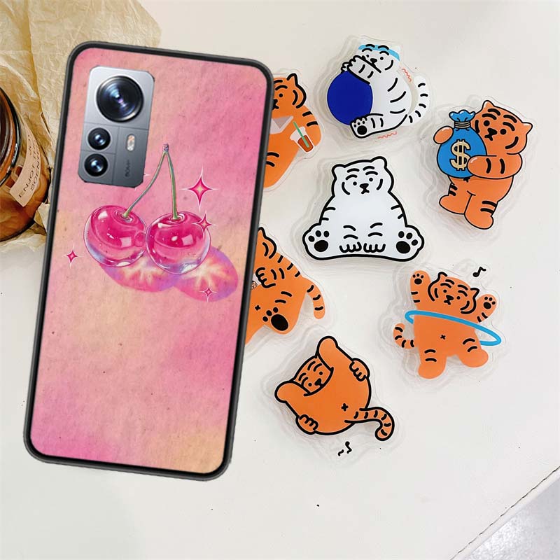 Cherry Bow Phone Case For Xiaomi Poco X7 X6 M8 M7 M6 M4 M3 X4 Pro F7 Ultra M5S Mi 14 14T 15 15T 12T 10T Pro 12S 12 11 Lite Cover