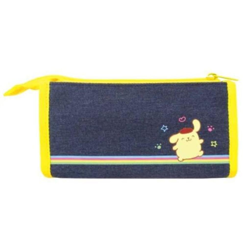 K Company Sanrio Characters Denim Pouch Pompompurin (Heart-Pounding Memories) SAM-DP-PN