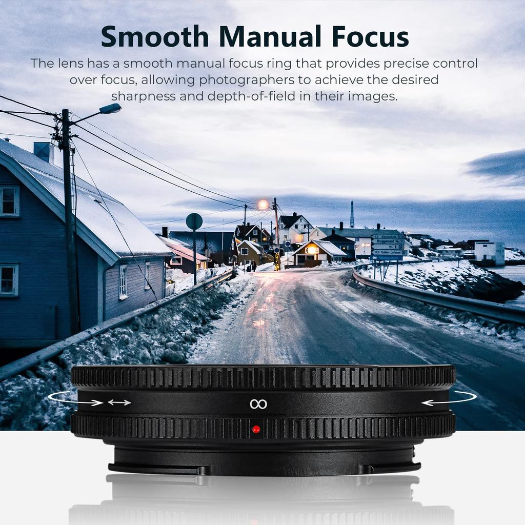 7Artisans 18mm II Pancake Z Compact and Manual F6.3 Lens, Wide-Angle Lens, Mount, Lightweight, APS-C,