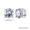 Non Piercing Magnetic Ear Studs Clips Round Zircon Metal Small Clip on Earrings for Men Fashion Punk Jewelry Gifts