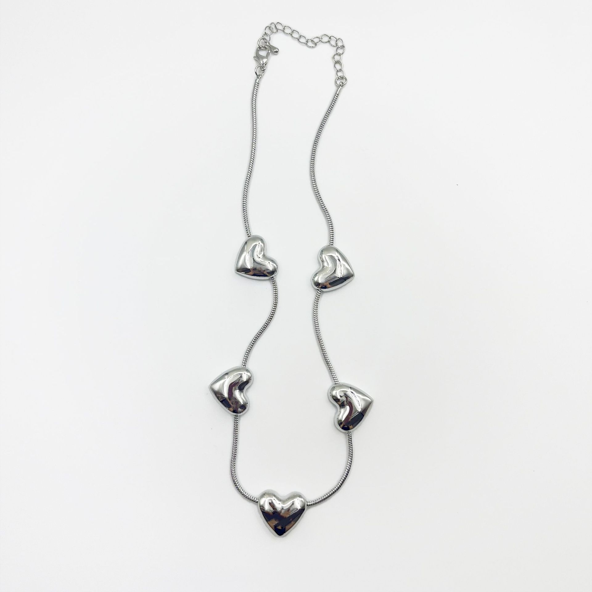 

Стильное и простое ожерелье Multi-Love из золота и серебра, легкая роскошная цепочка на ключицу, женские украшения серебряный