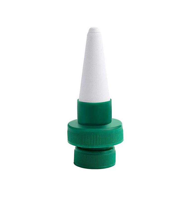 Red Ceramic Auto-Drip Plant Waterer for Travel and Business Trips