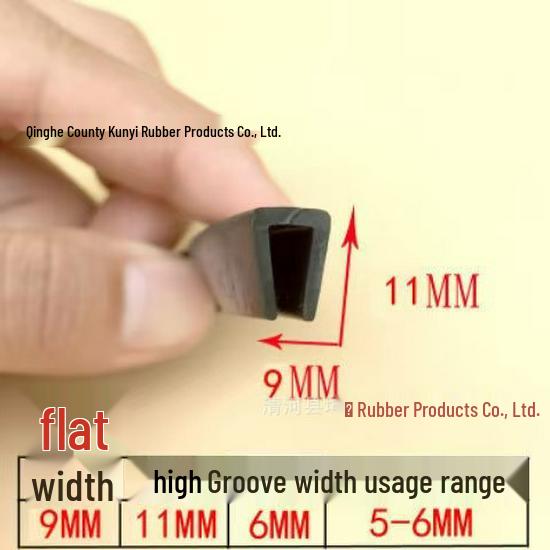U-Shaped Rubber Edge Protector: Glass, Metal, and Steel Anti-Collision Edge Banding & Sealing Strip