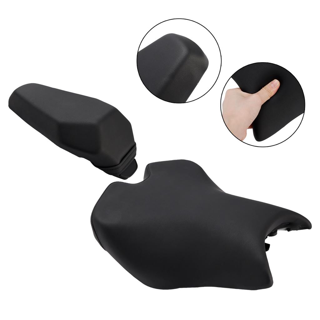 Front&Rear Seat Thickened Cushion Pu Black Fit For Kawasaki Ninja Z900 2025