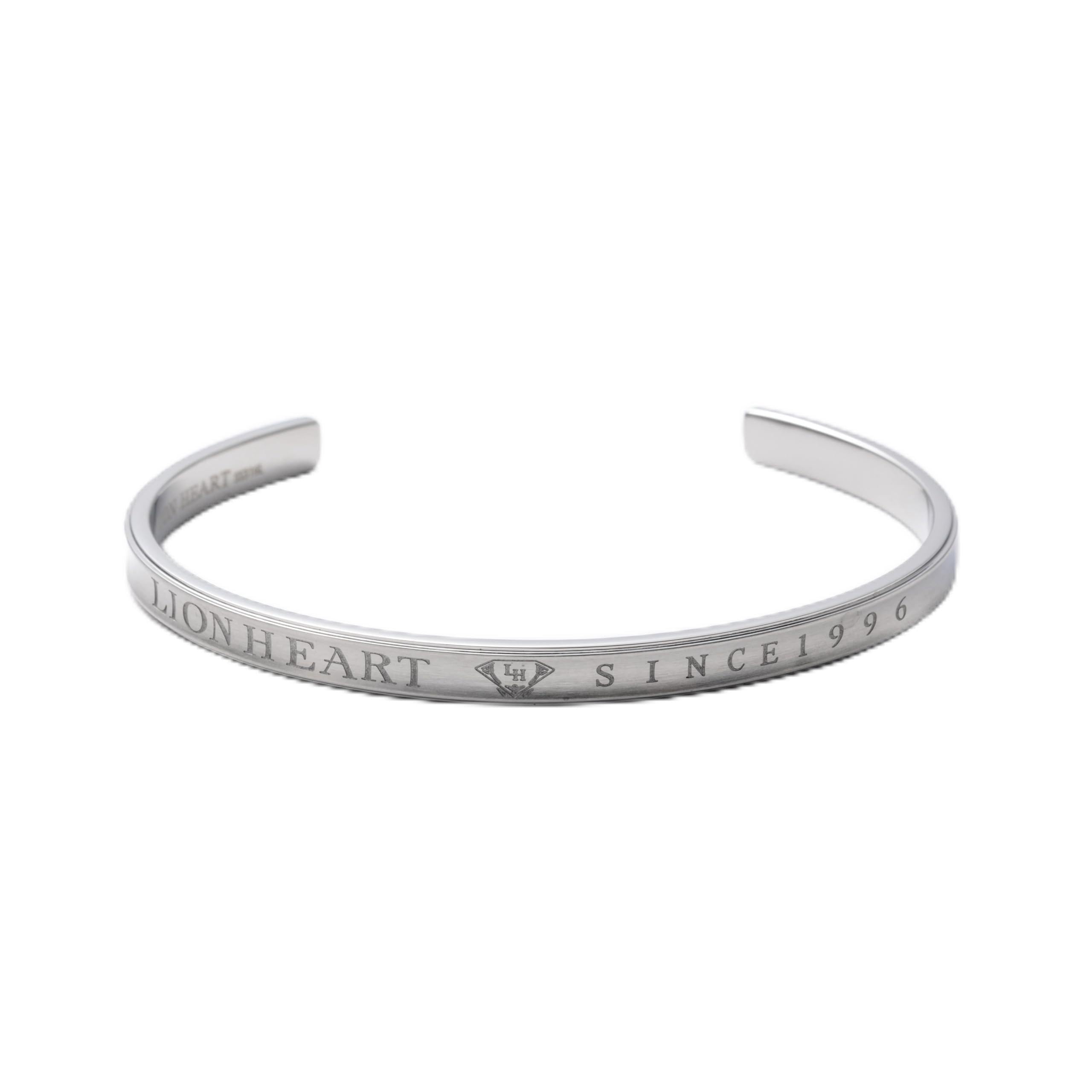 

Bangle Bracelet Stainless Steel LHMB003NS [Lion Heart] Men s