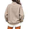 Women's Casual Long Sleeve V Neck Sweatshirt Pullover Top for Everyday Wear