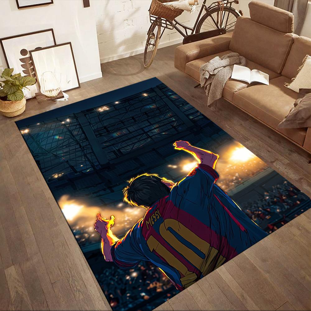 Messi 6 Area Rug Perfect for Balcony Outdoor Bedrooms Hallway Antislip Carpet Anime Office Decor Spiritual Gift