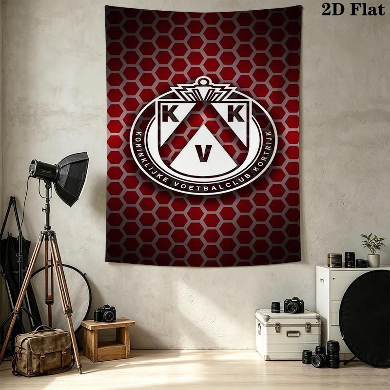 KV Kortrijk Wall Tapestry Aesthetic Wall Hanging Printed Fabric Blanket Decorative Tapestries for Bedroom Living Room Home Decor