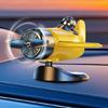 Multipurpose Solar Powered Rotating Aircraft Decors Energy Efficient Dashboard Decoration for Cars Offices Homes Present