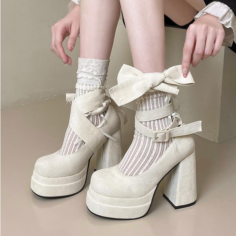 High heels princess single shoes Mary Jane shoes women 2025 summer new fashion versatile French retro design sense