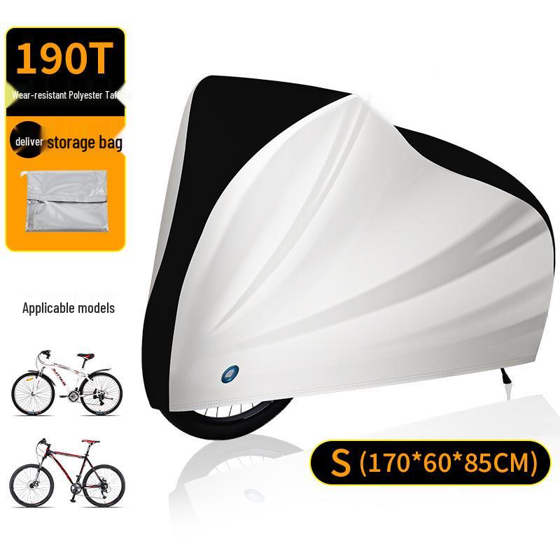 Electric Bike Protective Cover - Rain, Dust & Sunproof 190T Polyester Taffeta 190T Polyester Taffeta