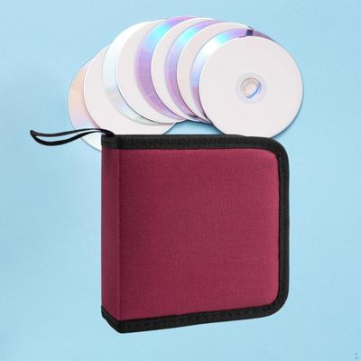 CD DVD pārnēsāšanas soma Diska turētājs uzmava Oksfordas auduma kompakta liela ietilpība pārnēsājama soma