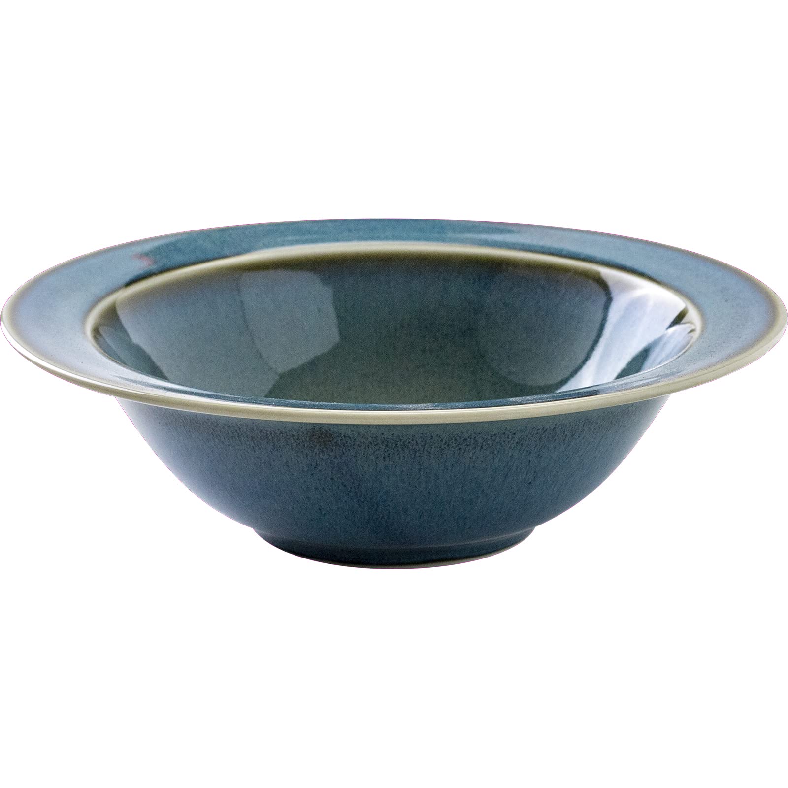 

Minoru Pottery Mino Ware MAMANI 170 Rim Bowl, Green