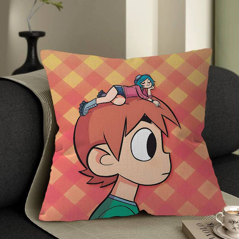 Scott Pilgrim Pillow Gifts Home Office Furnishings Bedroom Sofa Car Cushion Cover Case 45X45Cm