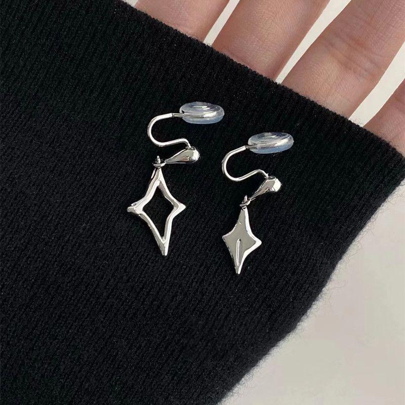 1Pair Korean Style Asymmetric Pearl Zircon Ear Clips For Women Personality  Earrings Wedding Jewelry Birthday Gifts