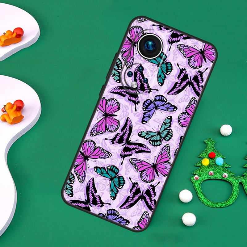 Luxury Butterfly Case For Honor 200 Pro X9c X9b X9a X8a X8b X7a X6a X8 X9 50 70 90 Magic 5 6 7 Lite Cover
