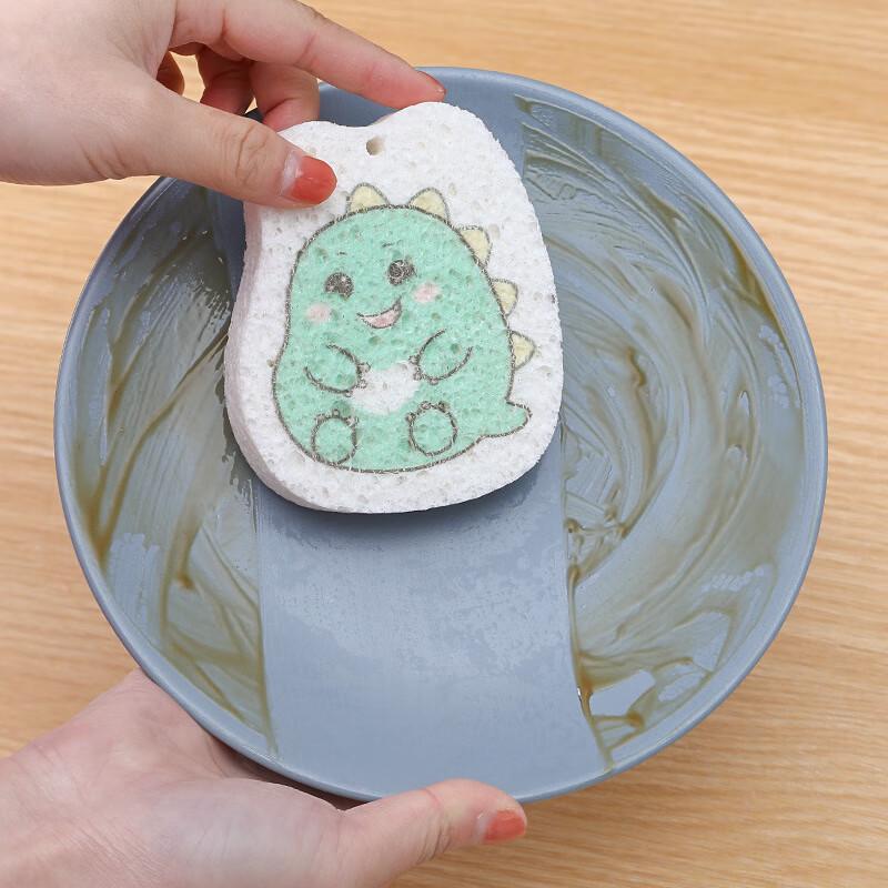 Cartoon Compressed Sponge Cleaning Brushes - 20 Pack