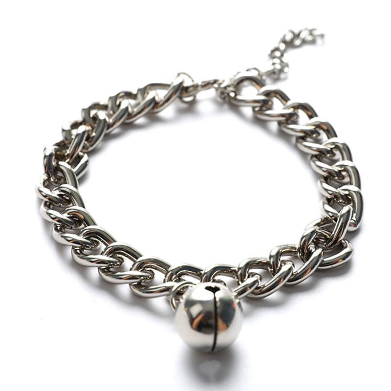 Hunde Training Halsband Katze Haustiere Cuban Link Dicke Kette Halskette Gold 6/8/10 Zoll