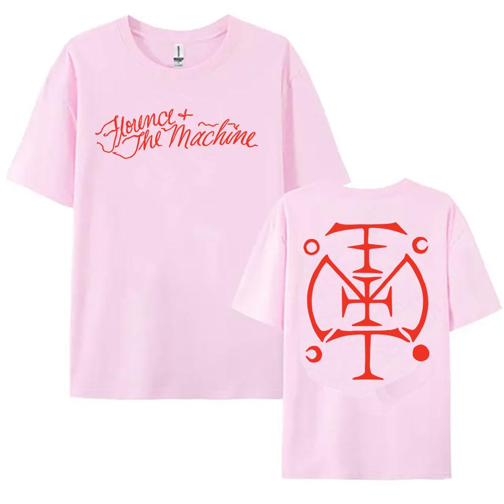 

Sigil T Shirt FLORENCE +THE MACHINE Tees Cotton Short Sleeve Loose Female T-shirt Streetwear Graphic Printing Clothing Women Top XXL