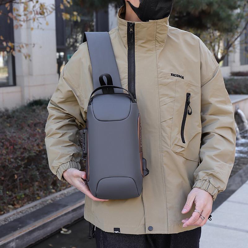 Men Chest Bag With Durable Crossbody For Travel And Daily Use