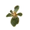 Vibrant Enamel Flower Ring Gold Tone Detailing Vintage Bold Stylish Design for Women Retro Party Wear Jewelry Gift