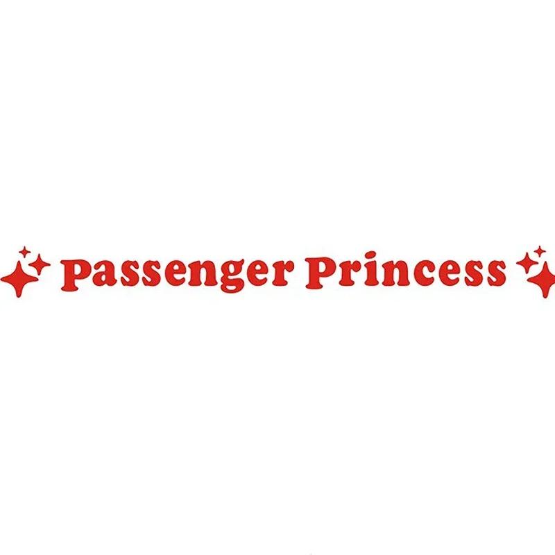 2pc Funny Car Decal 12.5x1.18cm Mirror Decoration Passenger Princess Star Mirror Decal Sticker Rearview Mirror Car Vinyl Decor