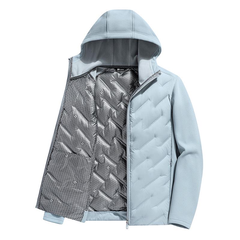 Men's & Women's Hooded Graphene Down Jacket - 90% Goose Down, Lightweight, Fashionable, Warm, Casual Couple Style for Autumn/Winter
