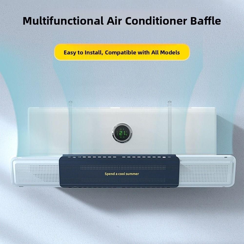 

Expandable Air Conditioner Outlet Baffle Adjustable Scalable Air Guide Plate Elderly зелений