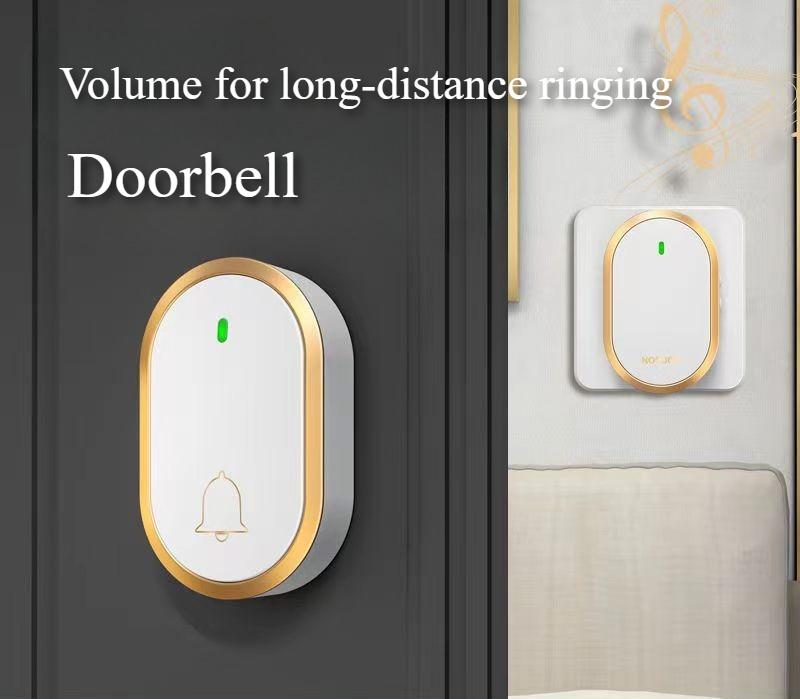 Wireless Doorbell for Long-distance Use At Home, Plug-and-play Doorbell, Elderly Call Device, Multi-purpose Doorbell
