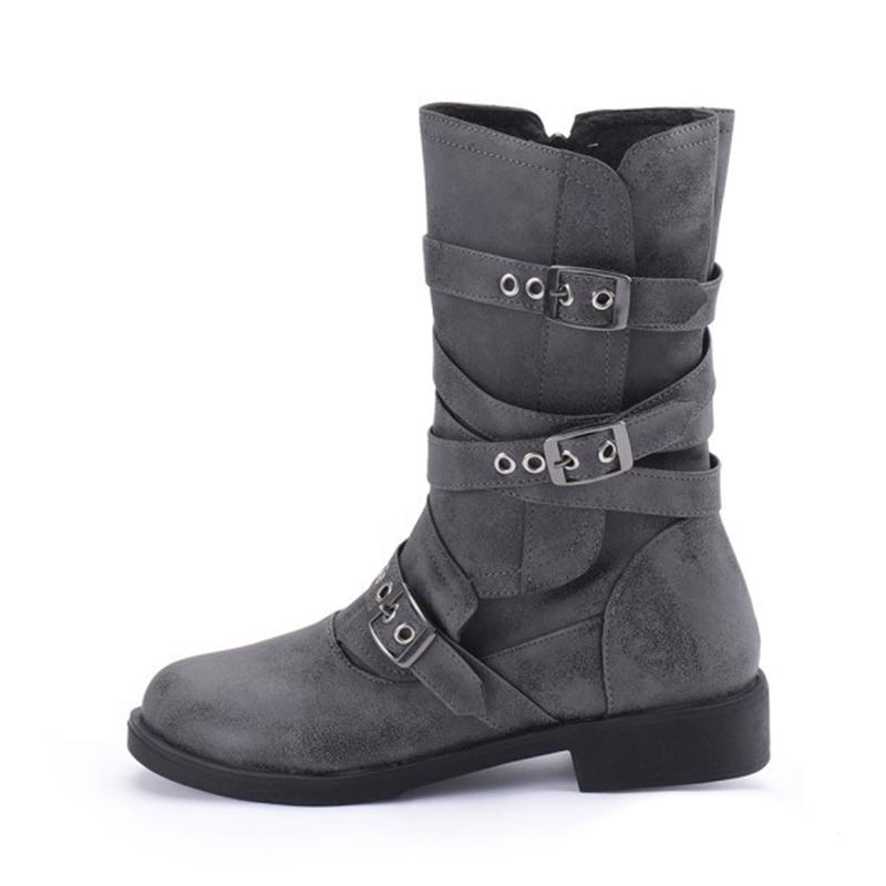 Mode für Männer Stiefel Mode Winterschuhe für Männer Runde Kappe Arbeitsstiefel Männer Dicke Ferse Männliche Schuhe Bequeme Turnschuhe Botas Hombre Große Größe