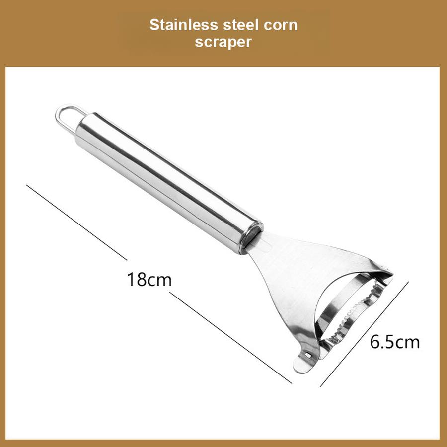 2 шт. Нержавеющая сталь Овощечистки Очиститель от зерен Кухонный бытовой Очиститель от зерен Рыболовный инструмент 18*6.5cm