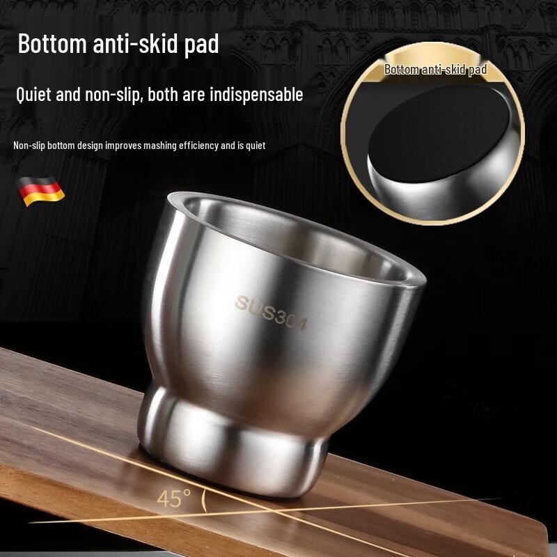 304 Stainless Steel Solid Garlic Masher Pestle