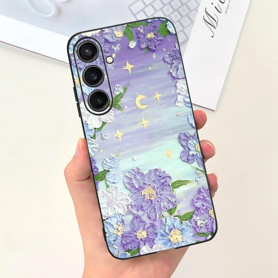 For Samsung Galaxy A25 2023 Case SM-A256B Cover Popular Flower Cartoon Soft Silicone Funda For Samsung A35 A25 5G A 25 Protector