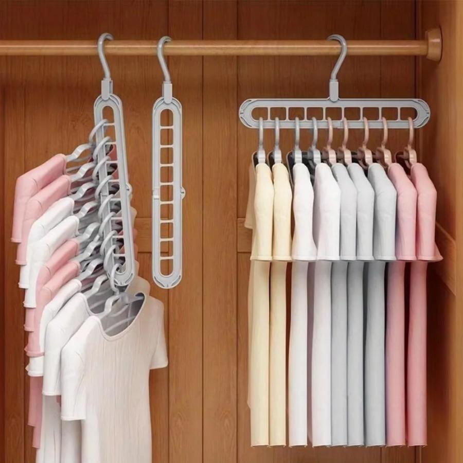 Clothes hanger organizer closet organizer Space Saving Hanger Multi-port magic hanger Plastic Scarf cabide hangers for clothes