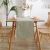 Changbaosen Solid Color Linen Table Runner