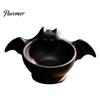 Festive Home Party Decor Halloween Candy Bowl, Bat Shape Ceramic Serving Dish, Cute Ghost Shaped Snack Holder Tabletop Decoration for Snacks