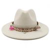 Fedora New 2023 Latest Monochrome Hat Gradient Fashion Blue Jazz Hat Fedora Double Sided Winter Hat