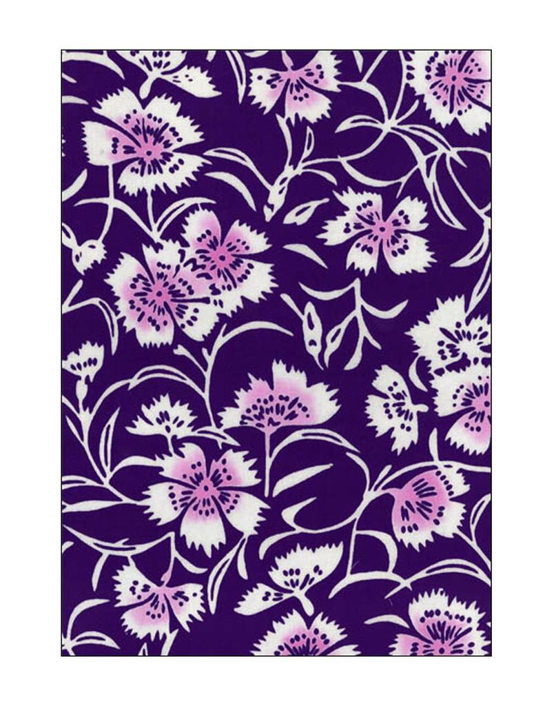 Tenugui Handgefertigt in Pink Niwa-zome Handtuch, Chu-sen, 100% Baumwolle, Japan, (lila)