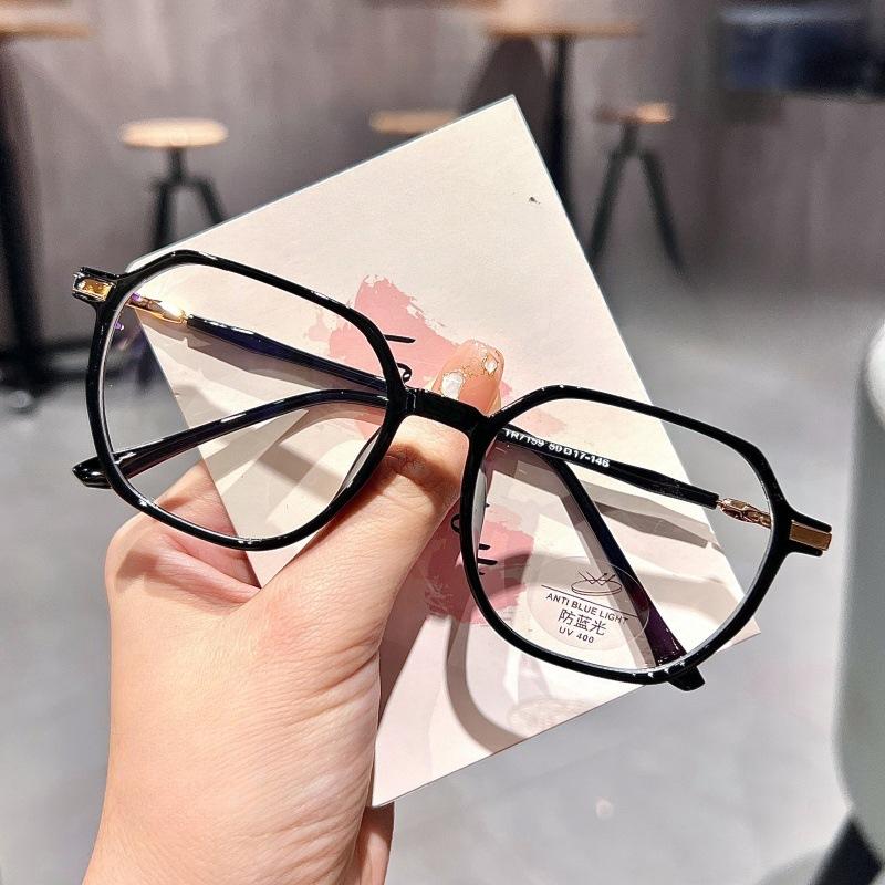 

Интернет-очки для знаменитостей, женские очки Ins с ветровыми блестками, Джокер, прозрачная оправа, простые усовершенствованные антисиние очки, очки для близорукости. Blue light prevention