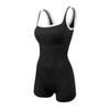 Seamless European Yoga & Dance Bodysuit with Chest Pads – Tight-fitting, Beautiful Back Design.