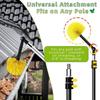 Adaptador de Junta Angular Universal Solo la Cabeza Para Poste Telescópico Accesorio de Limpieza de Ventanas y Canalones