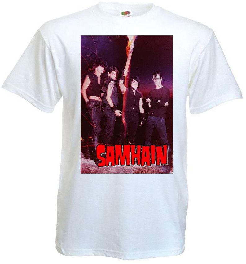 

Samhain v1 T shirt white vintage poster hardcore punk band all sizes S-5XL M